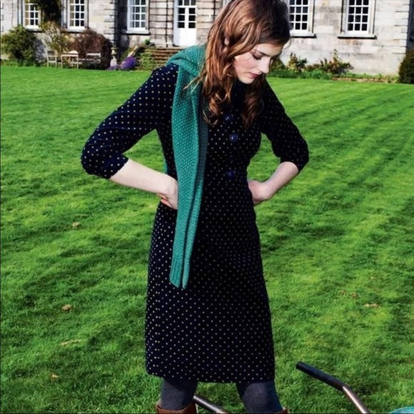 Boden Placket Cord Polka Dot Dress | SZ 4 - Picture 1 of 9